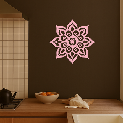 Lotus Mandala Metal Wall Art