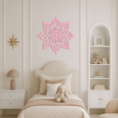 Lotus Mandala Metal Wall Art