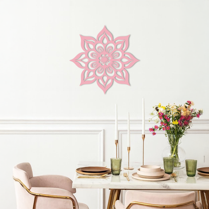 Lotus Mandala Metal Wall Art