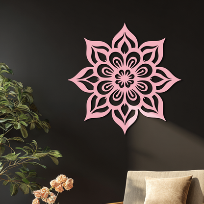 Lotus Mandala Metal Wall Art