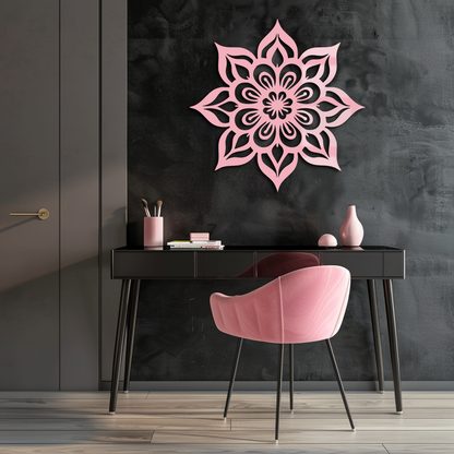Lotus Mandala Metal Wall Art