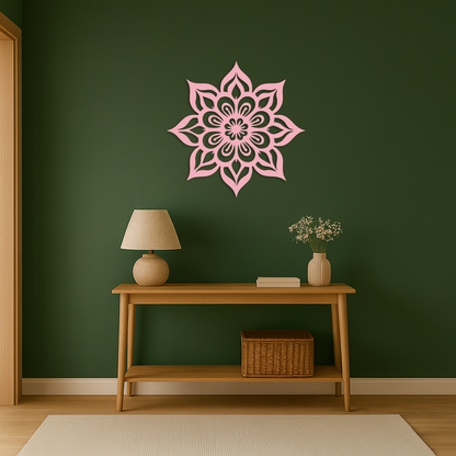 Lotus Mandala Metal Wall Art