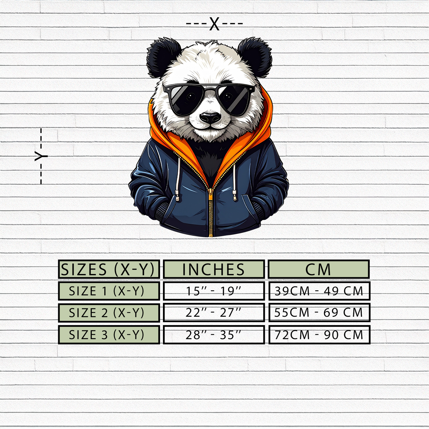 Cool Panda Hoodie Metal Wall Art - Urban Animal Decor