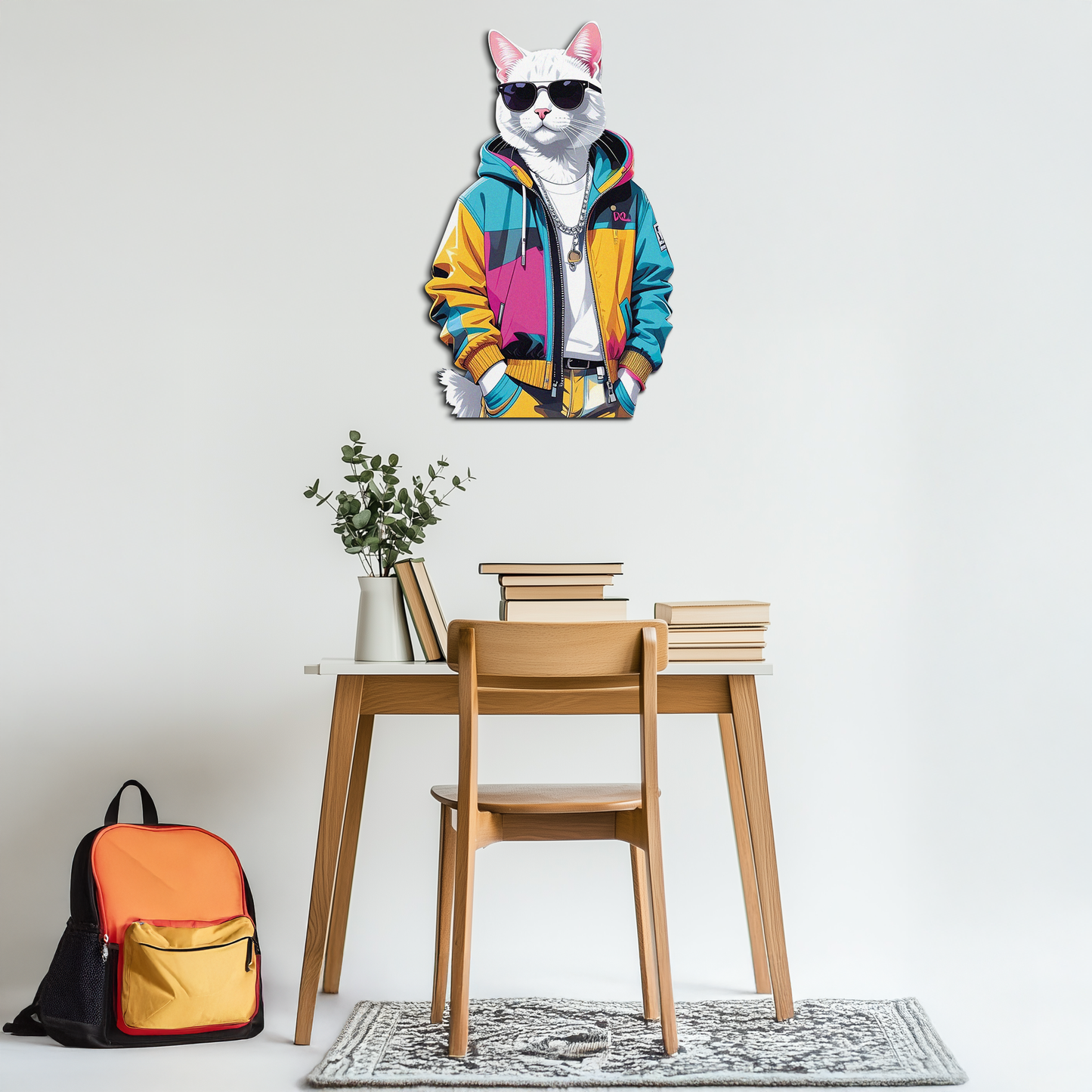 Cool Cat Metal Wall Art - Urban Street Style Decor