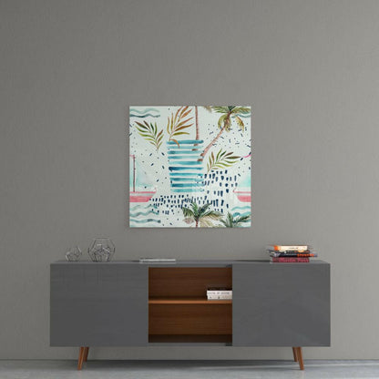 Abstract Glass Wall Art