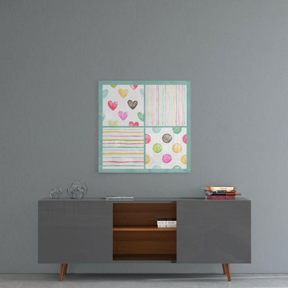 Abstract Glass Wall Art
