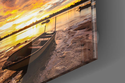 Classic Boat Glass Wall Art