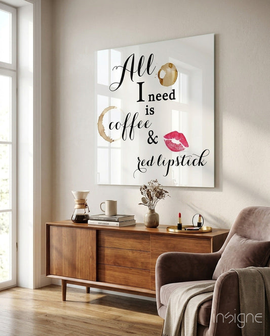 All I Need glass wall art image