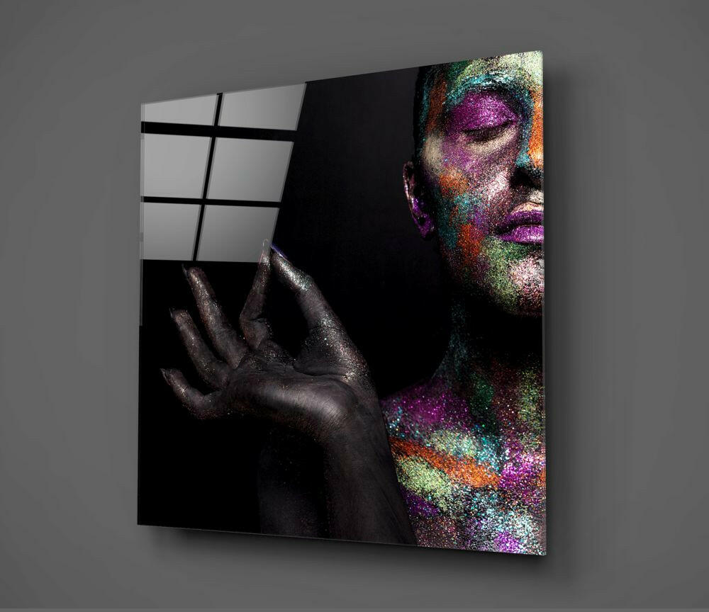 Women's Portrait Glass Wall Art