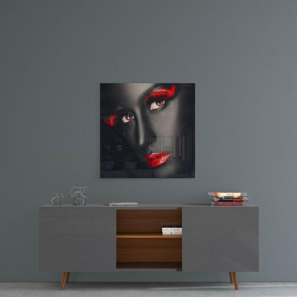 Women's Portrait Glass Wall Art