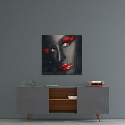 Women's Portrait Glass Wall Art