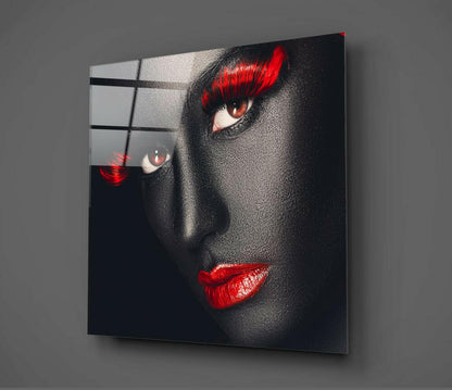 Women's Portrait Glass Wall Art