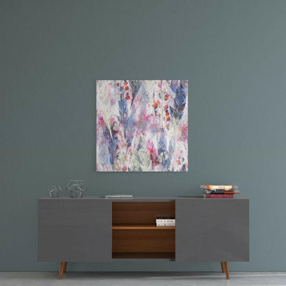 Feather Glass Wall Art