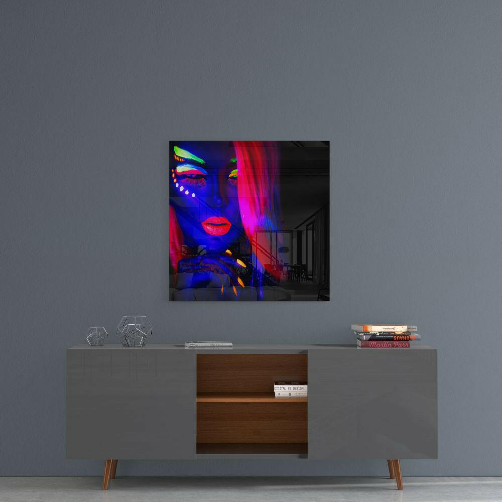 Women's Portrait Glass Wall Art