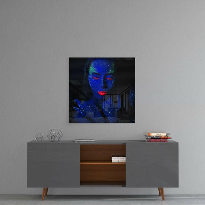 Women's Portrait Glass Wall Art