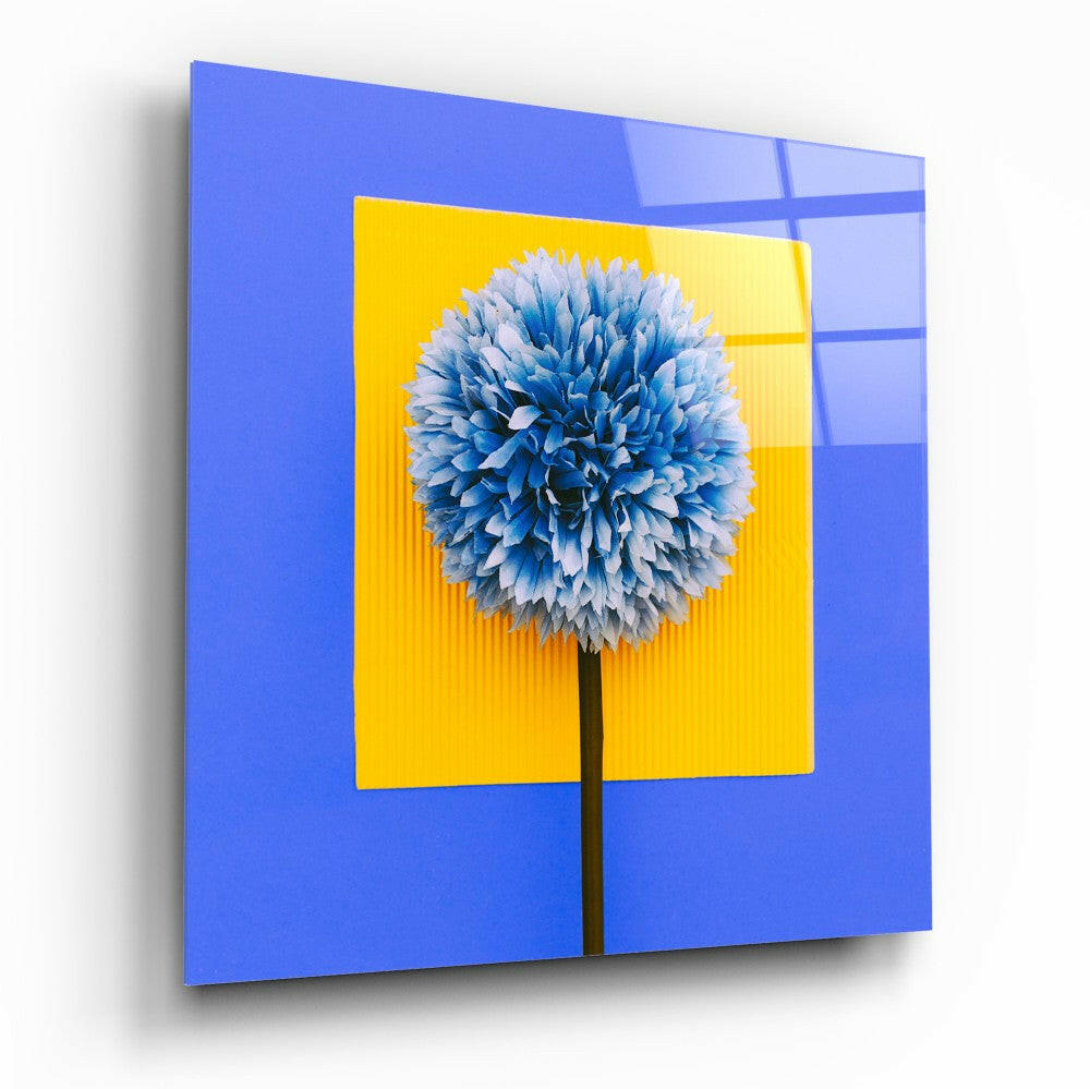 Posture of the Hydrangea Glass Wall Art tempered glass print, floral design
