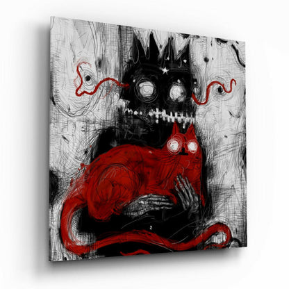 Mr Claw and Lucky Glass Wall Art - Whimsical Wall Decor