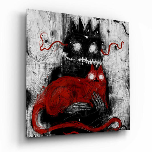 Mr Claw and Lucky Glass Wall Art - Whimsical Wall Decor
