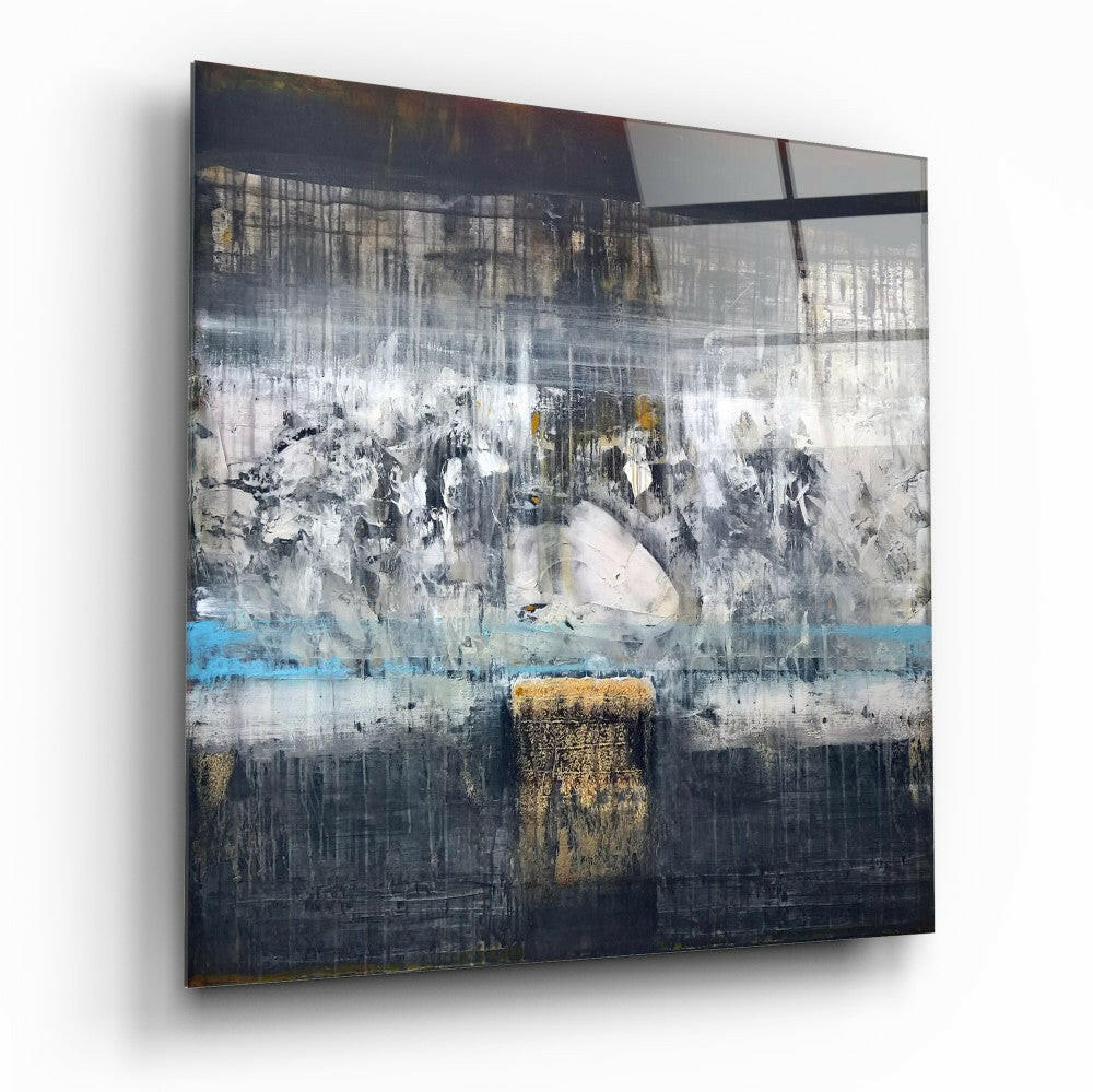 Reflection Glass Wall Art tempered glass print, bold abstract design