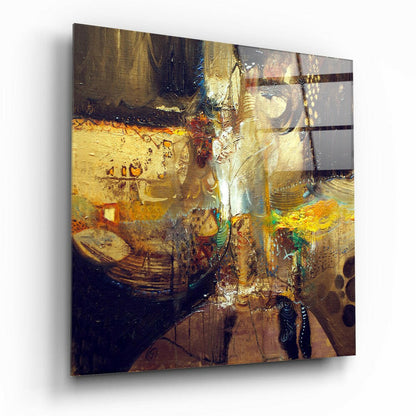 Mixed Glass Wall Art tempered glass print, bold abstract design