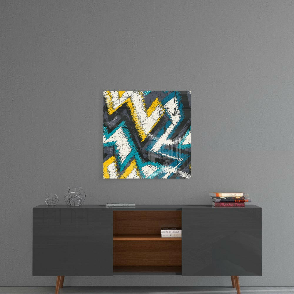 ZigZag Glass Wall Art