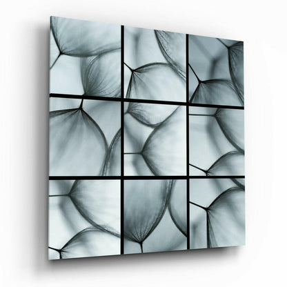 Bee Eye Dandelion glass wall art macro nature photo
