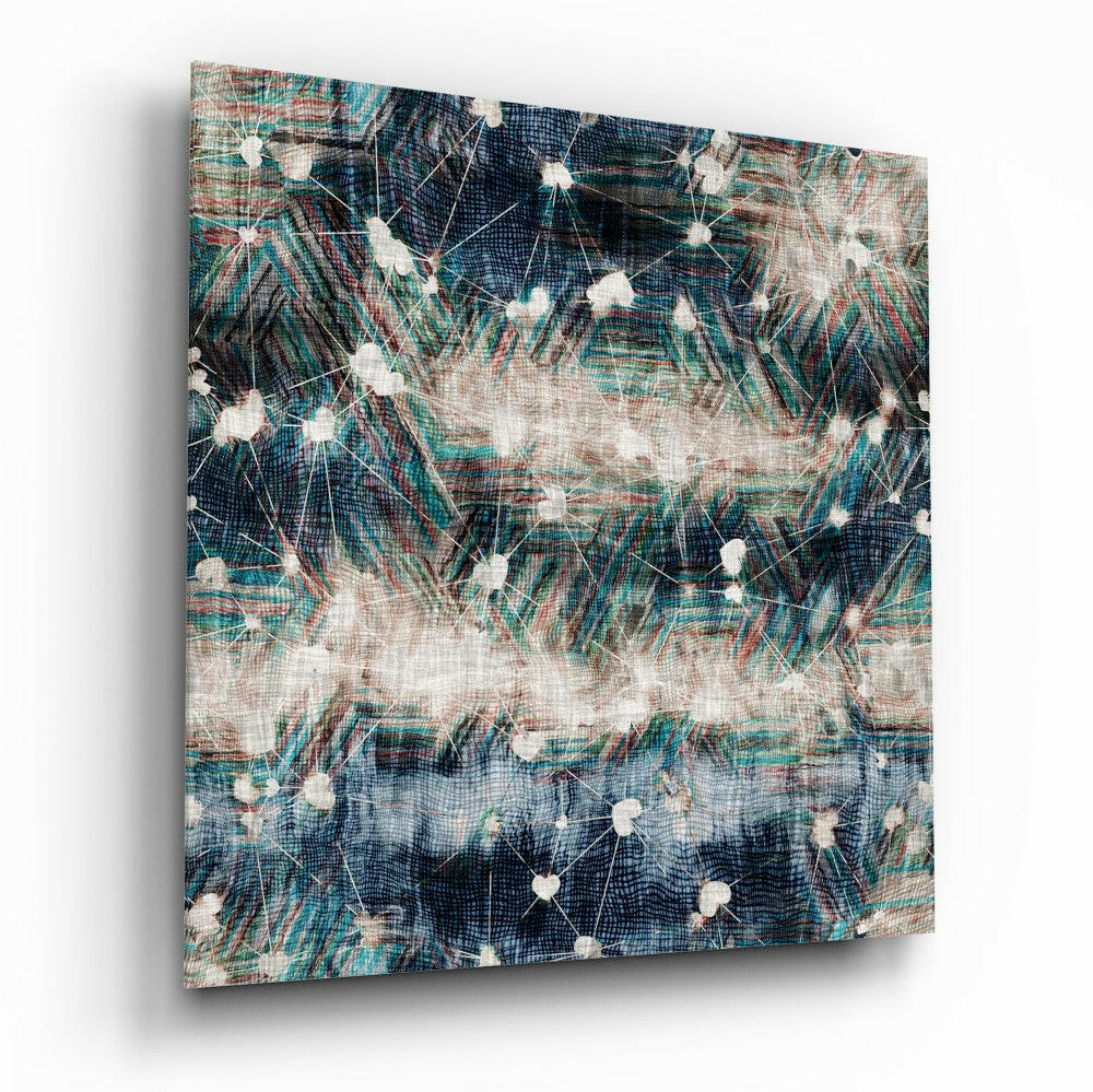 Paths From Heart to Heart glass wall art with high-gloss finish