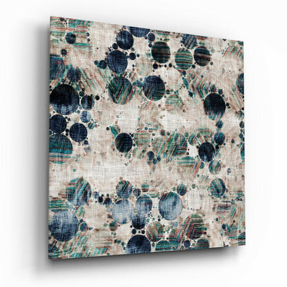 Microscope Image glass wall art with high-gloss tempered glass finish