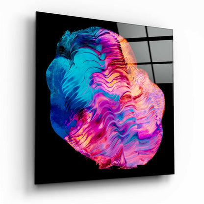 Dance of Colors abstract glass wall art