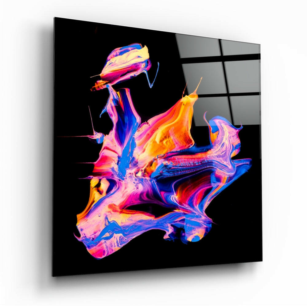 Dance of Colors Glass Wall Art - Abstract Wall Decor