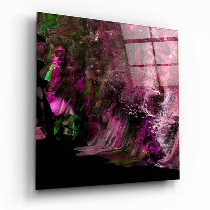 Flowing Colors Glass Wall Art - Abstract Wall Decor