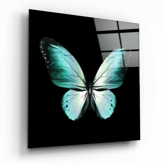Butterfly glass wall art print