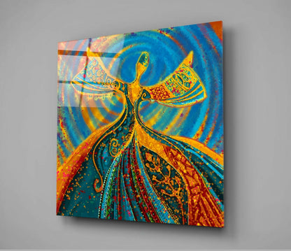 Return Abstract Glass Wall Art