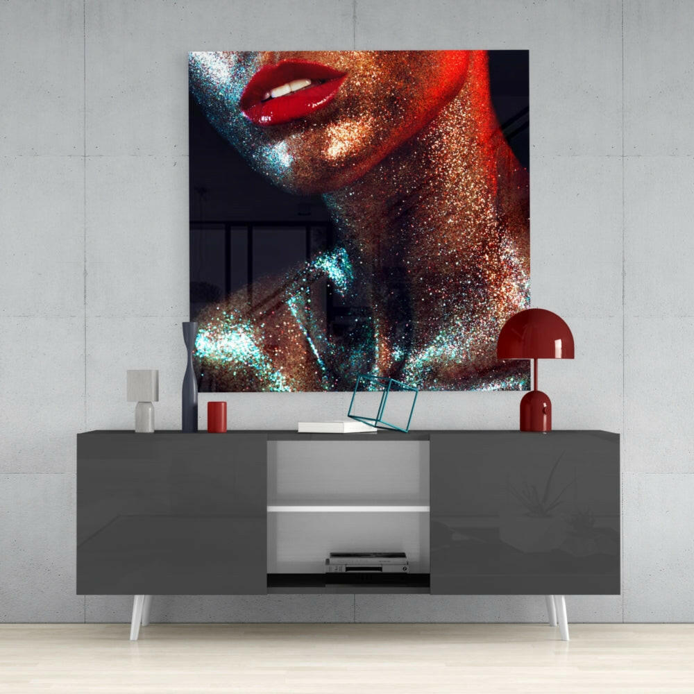 Woman's Portrait Glass Wall Art