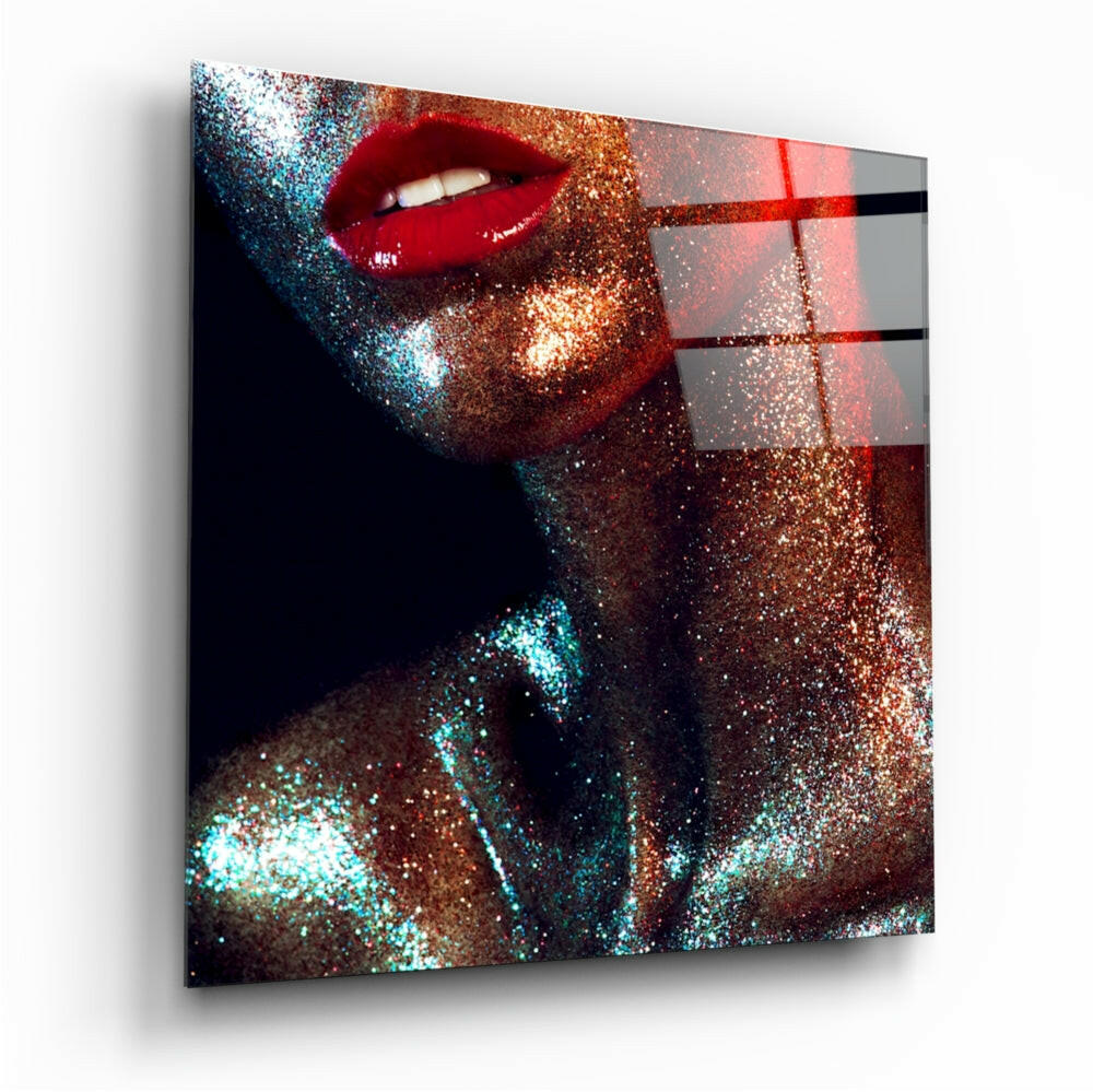 Woman's Portrait Glass Wall Art