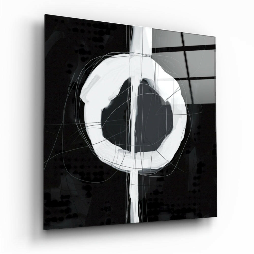 Abstract glass wall art print