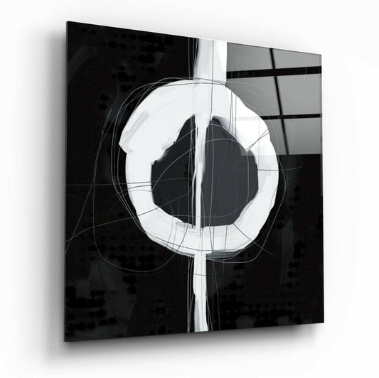 Abstract glass wall art print