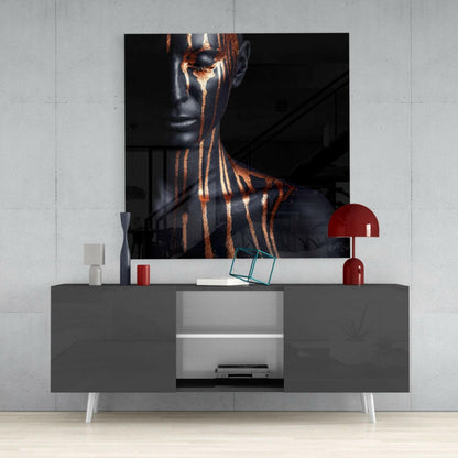 Woman's Portrait Glass Wall Art