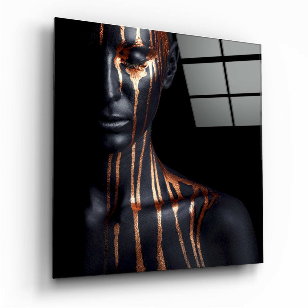 Woman's Portrait Glass Wall Art
