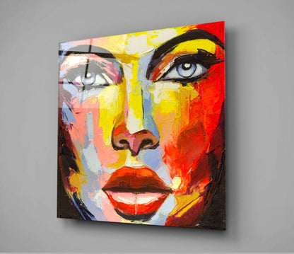 Woman's Portrait Glass Wall Art