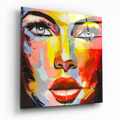 Woman's Portrait Glass Wall Art