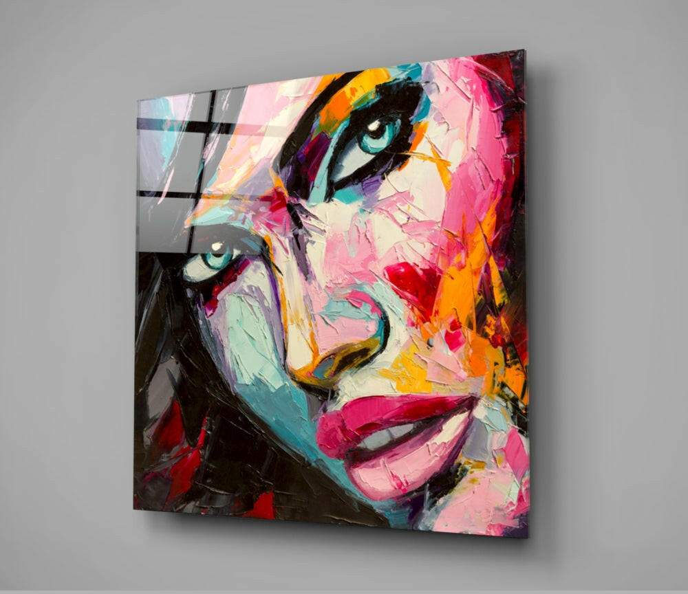 Woman's Portrait Glass Wall Art