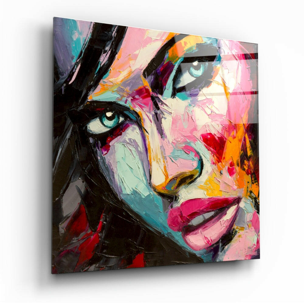 Woman's Portrait Glass Wall Art