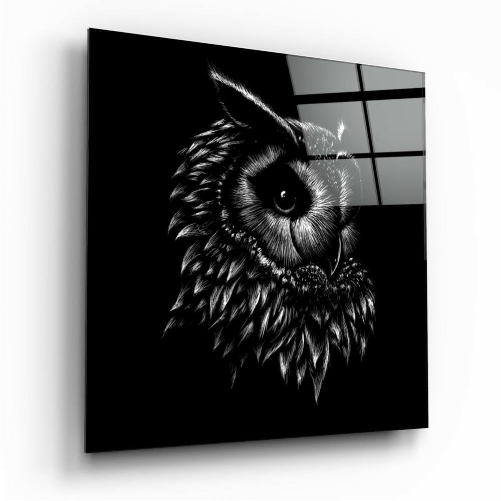 Owl Glass Wall Art - Nature Wall Decor