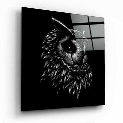 Owl Glass Wall Art - Nature Wall Decor