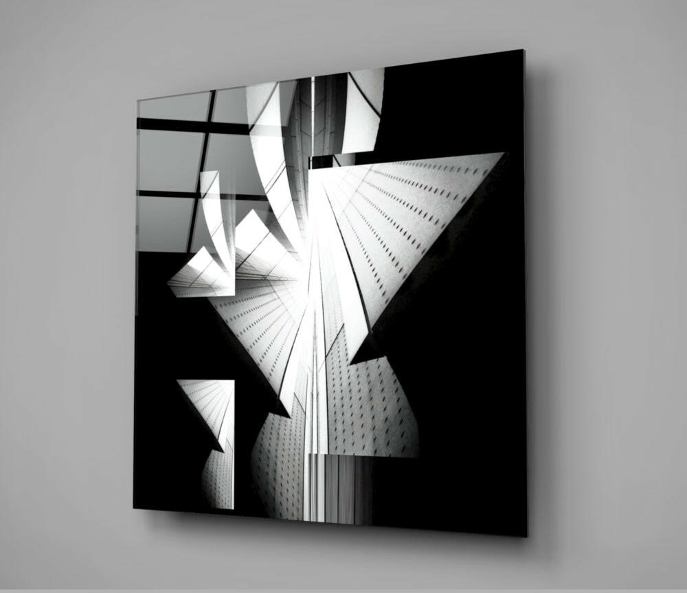 City Abstract Glass Wall Art