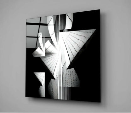 City Abstract Glass Wall Art