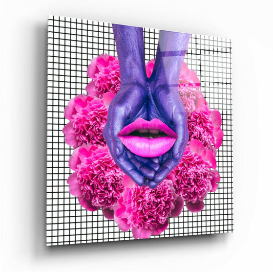 Abstract Complex glass wall art print