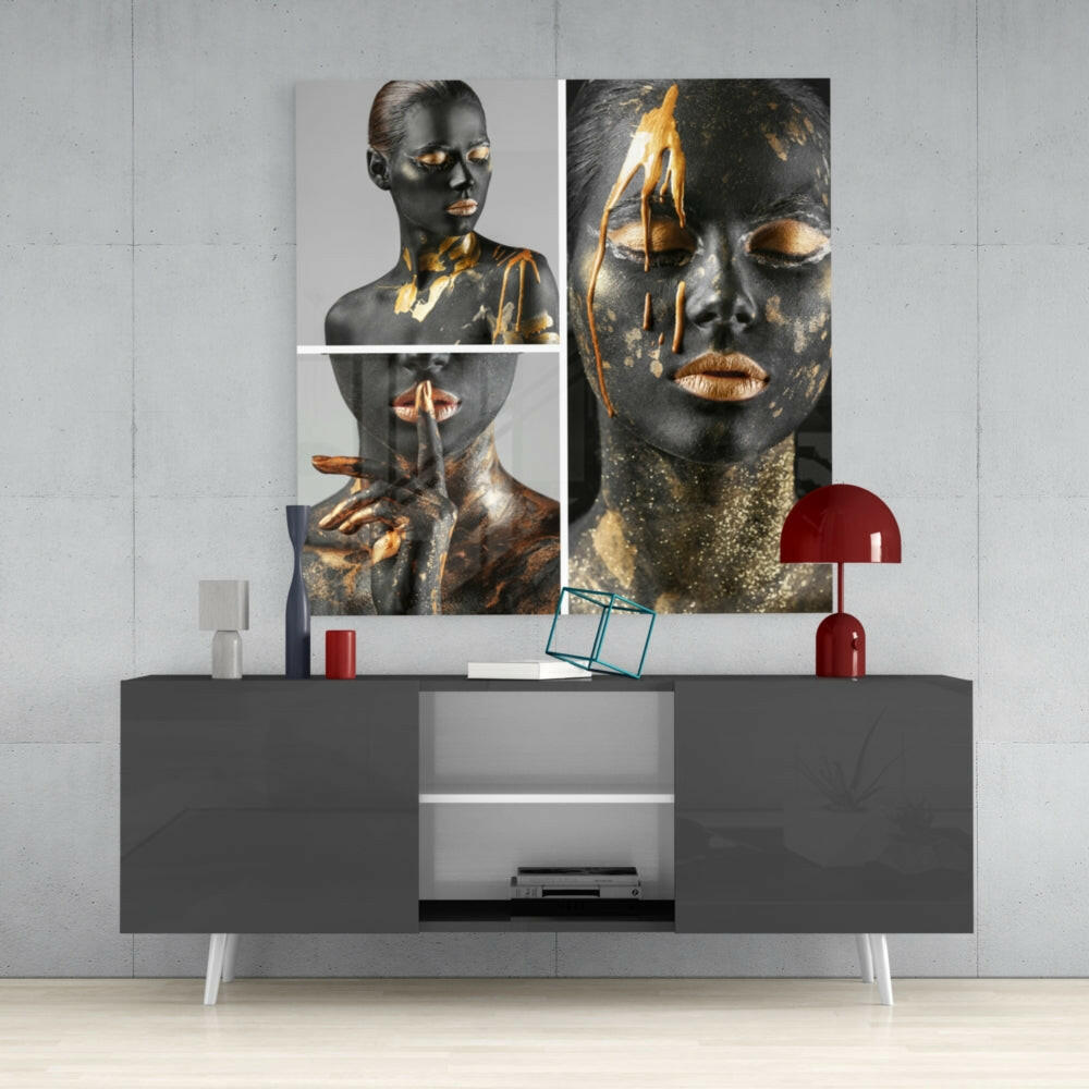 Woman's Portrait Glass Wall Art