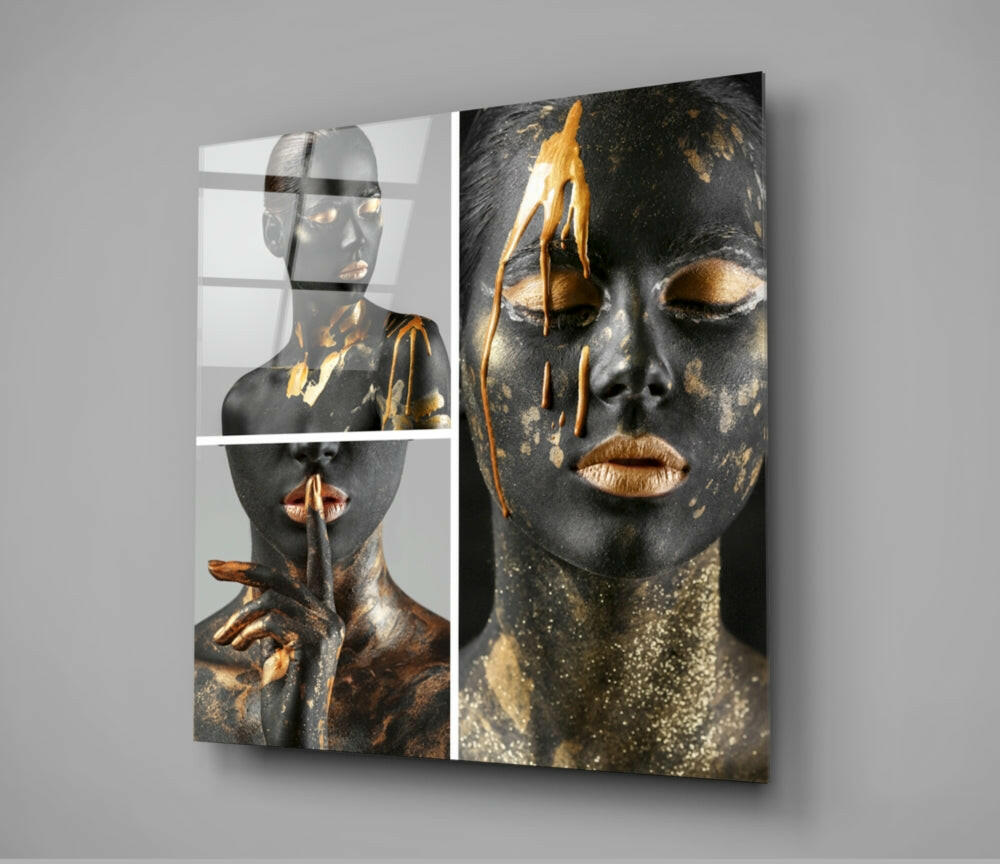 Woman's Portrait Glass Wall Art